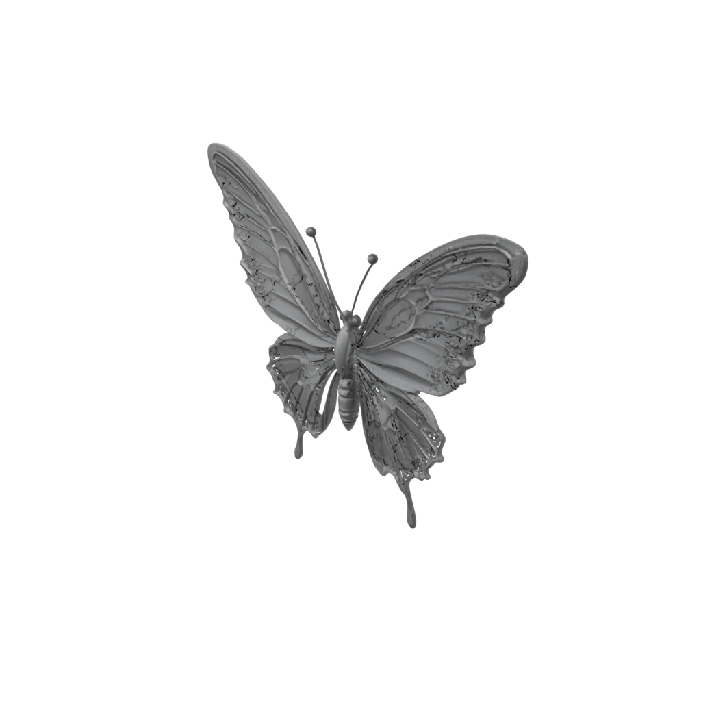 Galaxy Textured Articulated Butterfly