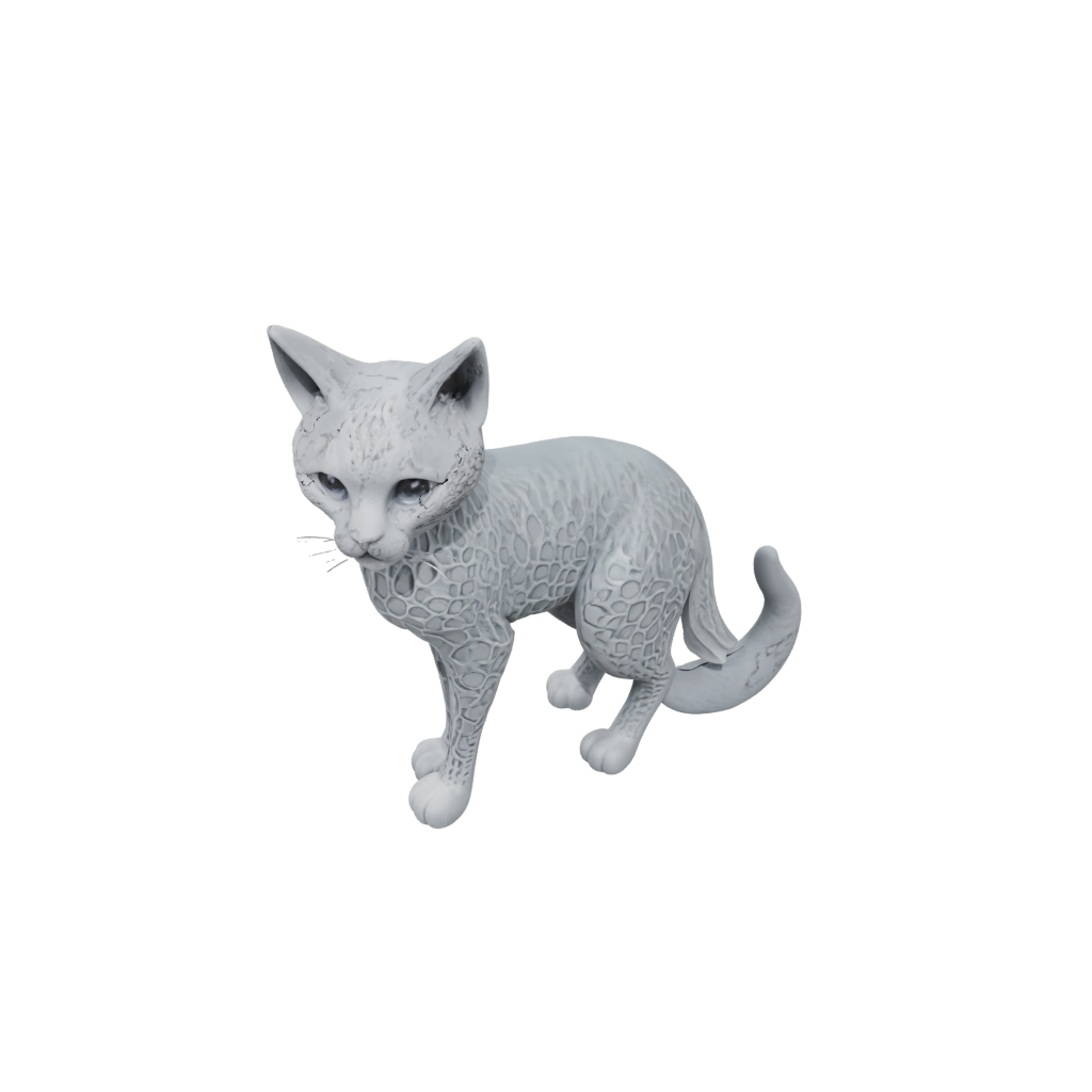Galaxy Textured Articulated Cat