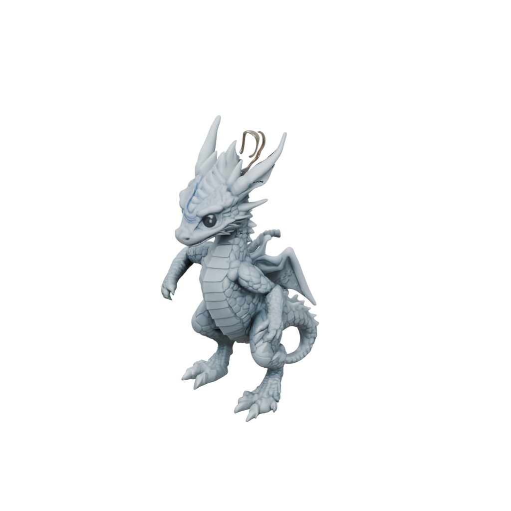 Galaxy Textured Articulated Keychain Dragonling