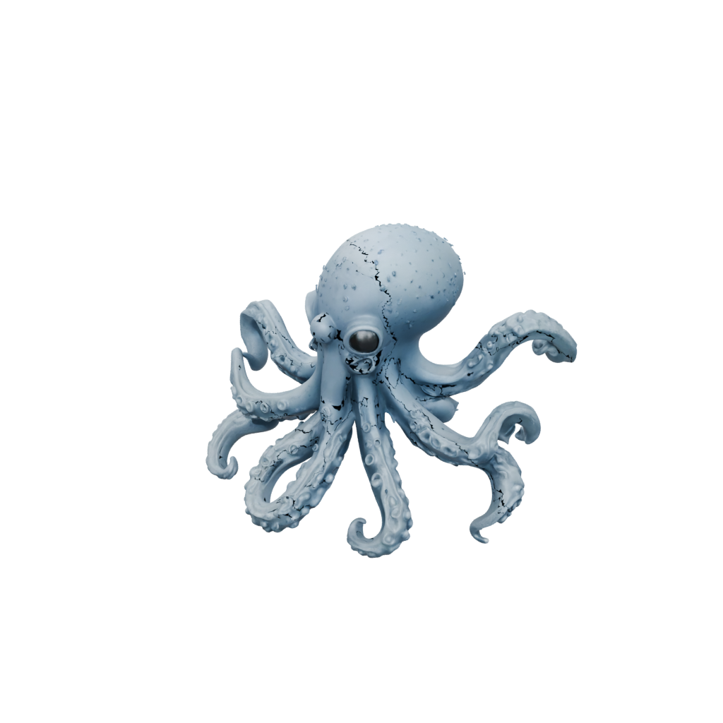 Galaxy Textured Articulated Octopus Mini