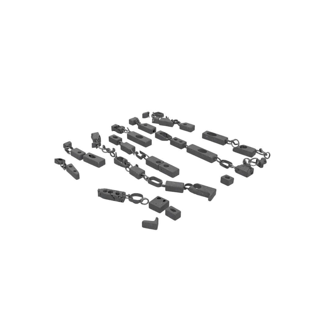Galaxy Textured Pivot Domino Chain