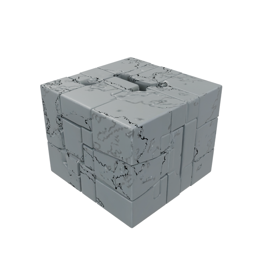 Galaxy Textured Slide-Puzzle Cube