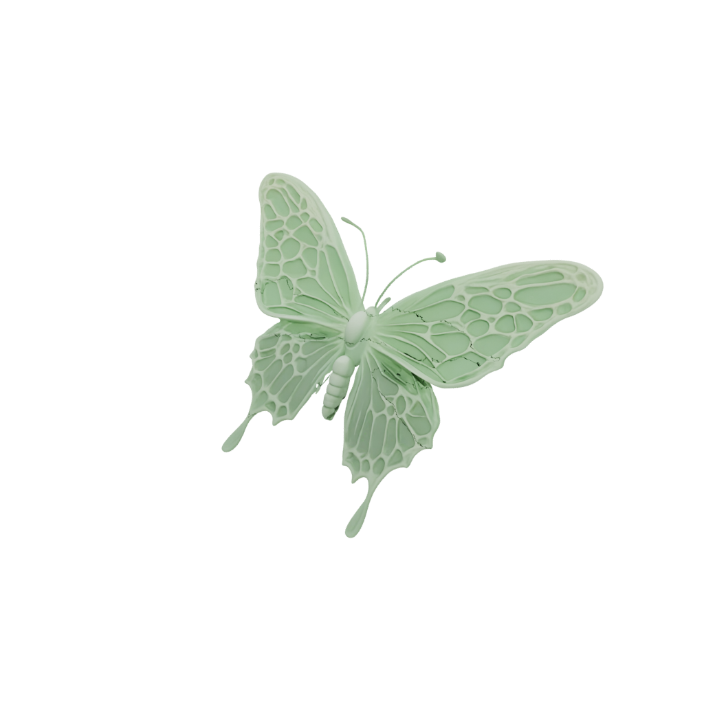 Glow Pocket Articulated Butterfly — fidgets 3D print model, STL