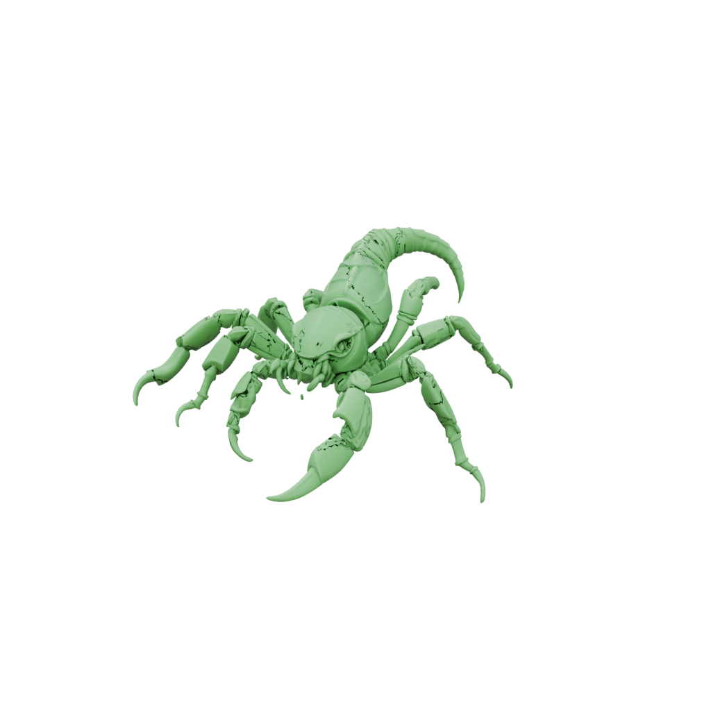 Glow Pocket Articulated Scorpion — fidgets 3D print model, STL