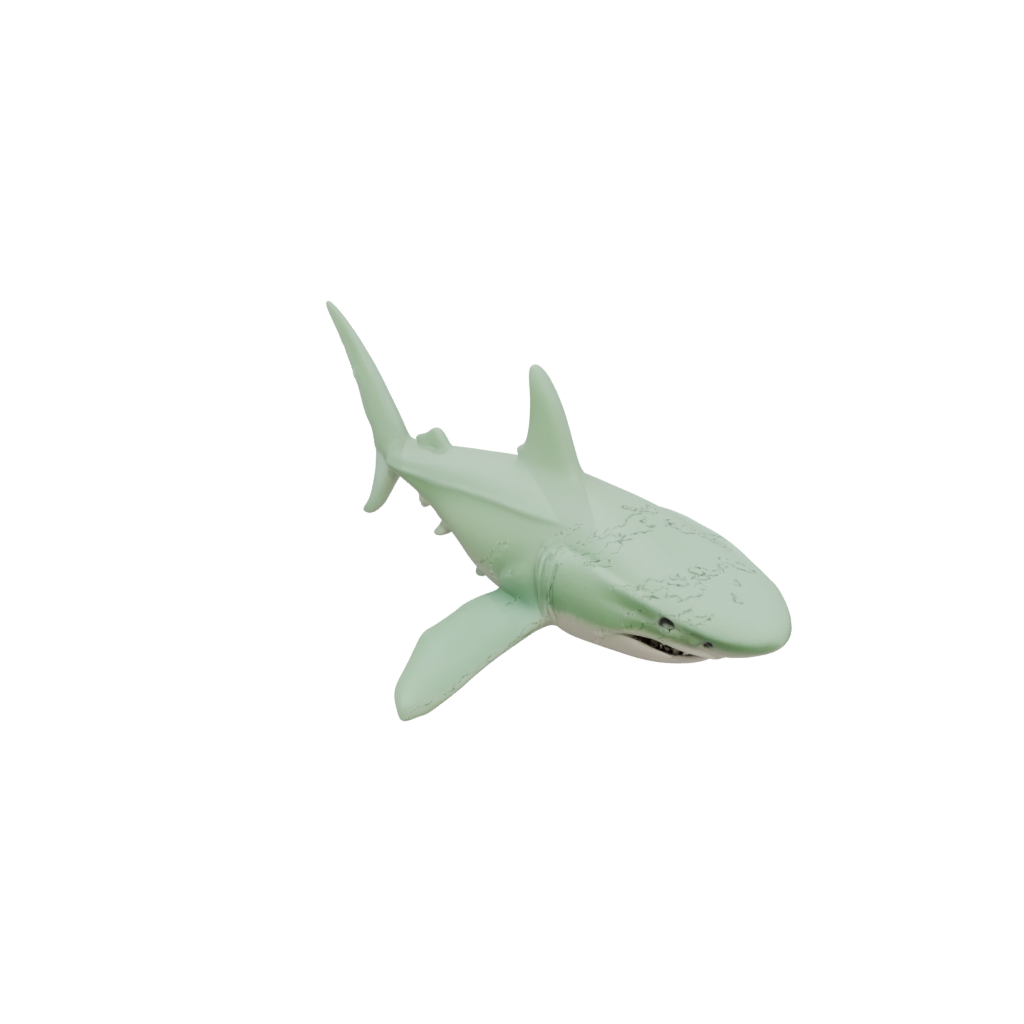 Glow Pocket Articulated Shark — fidgets 3D print model, STL