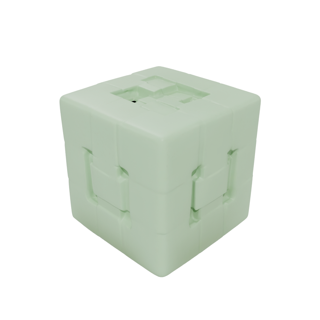 Glow Pocket Magnet-Free Click Cube — fidgets 3D print model, STL