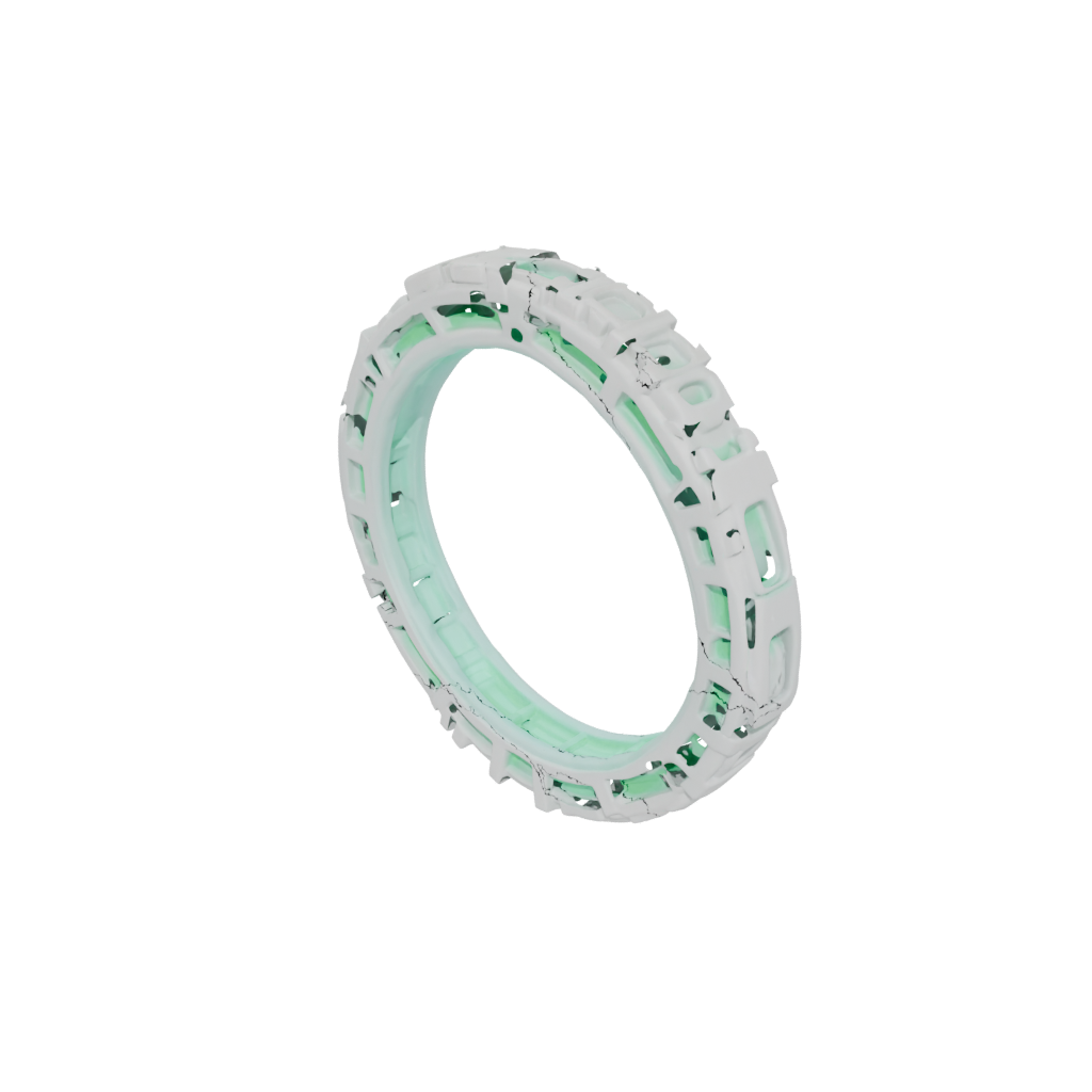 Glow Pocket Sensory Chain Ring — fidgets 3D print model, STL