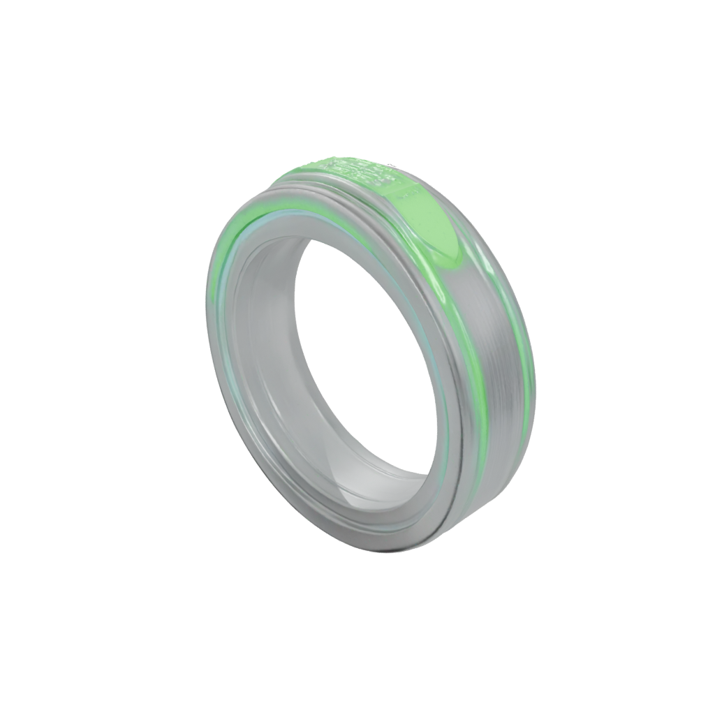Glow Pocket Spinning Coin Ring
