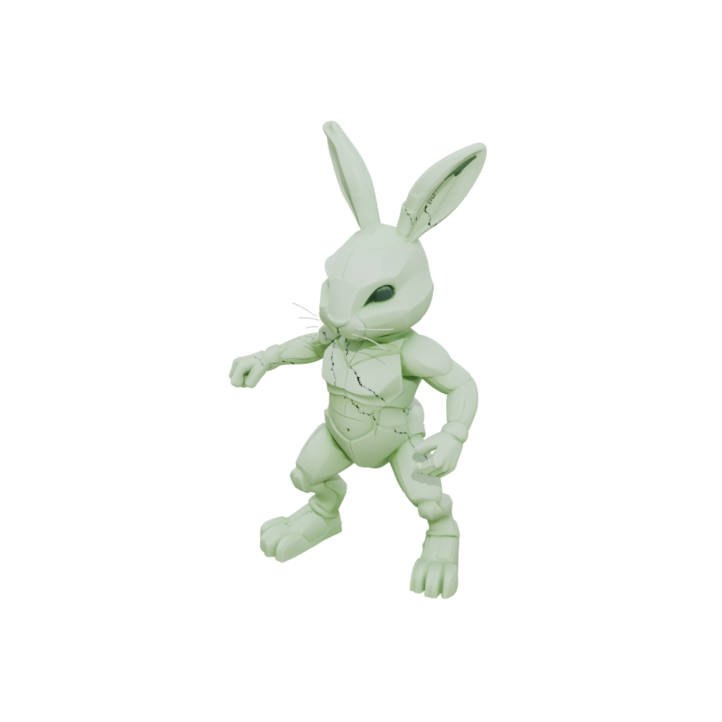 Glow Big Articulated Bunny