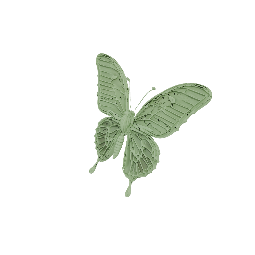 Glow Big Articulated Butterfly