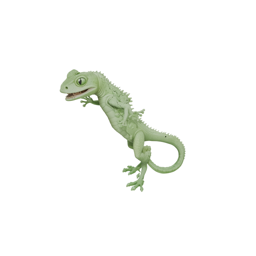 Glow Big Articulated Gecko