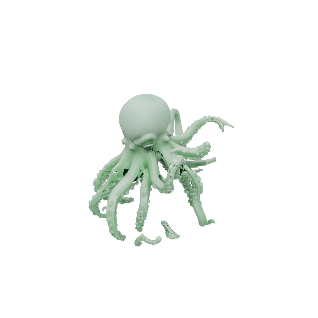 Glow Big Articulated Octopus Mini