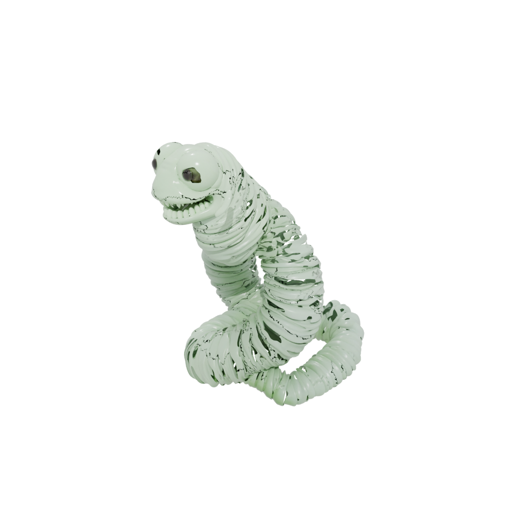 Glow Big Articulated Worm