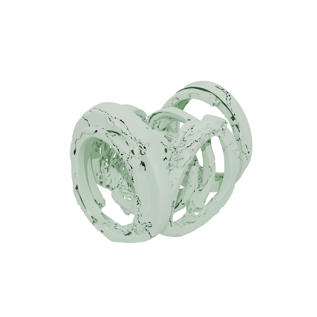 Glow Big Nested Rotating Rings