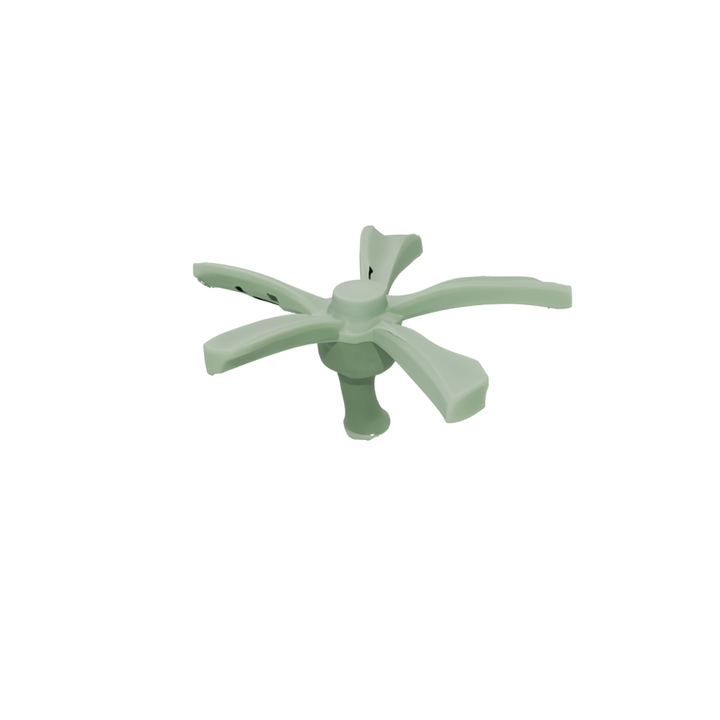 Glow Big Three-Prong Spinner — fidgets 3D print model, STL
