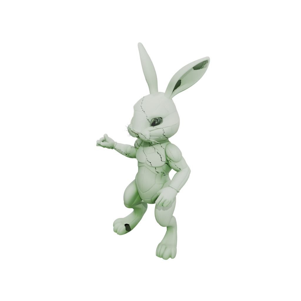 Glow Soft Articulated Bunny