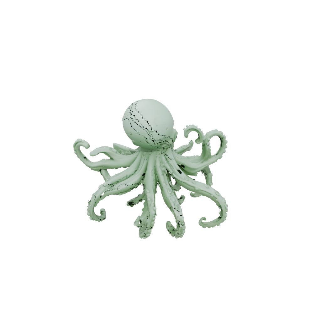 Glow Soft Articulated Octopus Mini