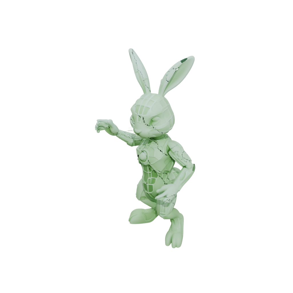 Glow Articulated Bunny