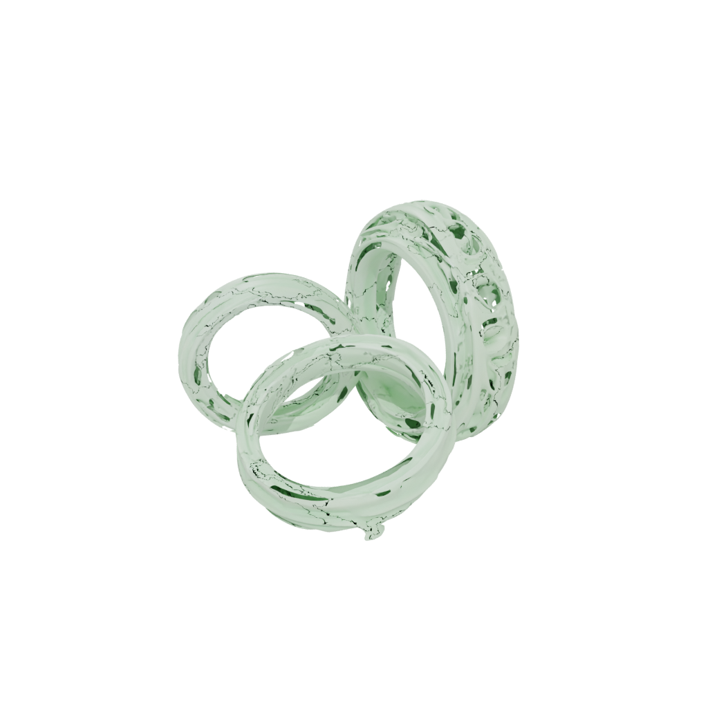 Glow Nested Rotating Rings