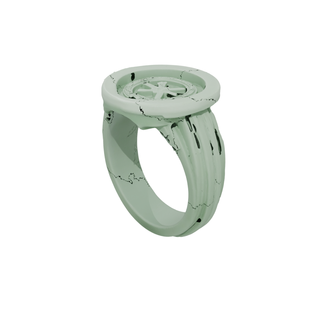 Glow Spinning Coin Ring