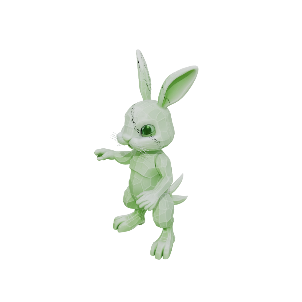 Glow Textured Articulated Bunny