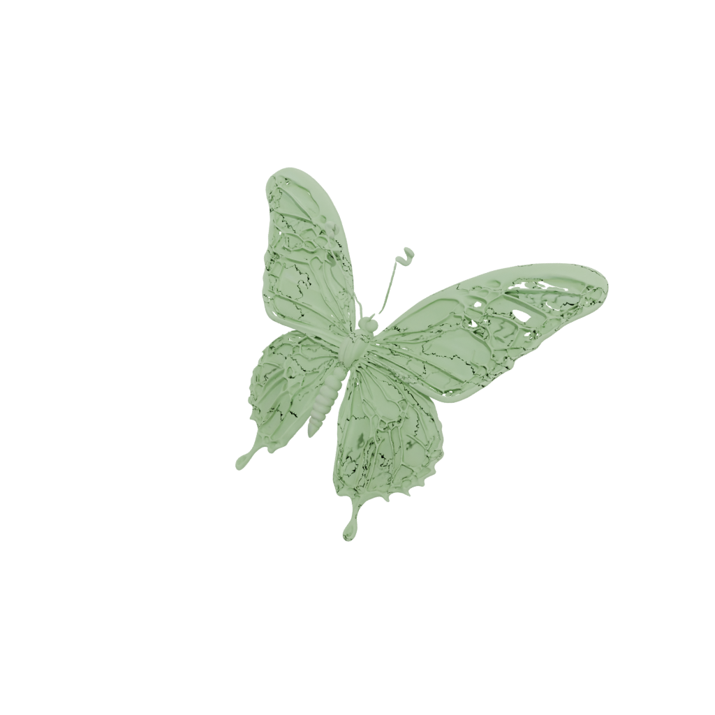 Glow Textured Articulated Butterfly