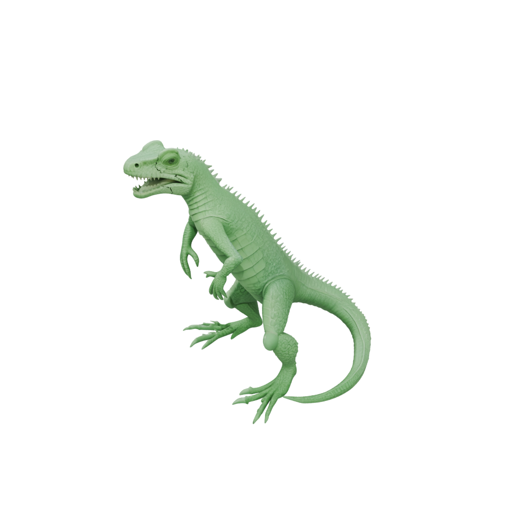 Glow Textured Articulated Lizard