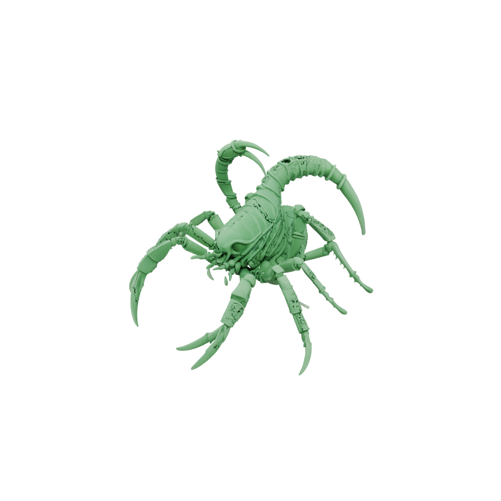 Glow Textured Articulated Scorpion