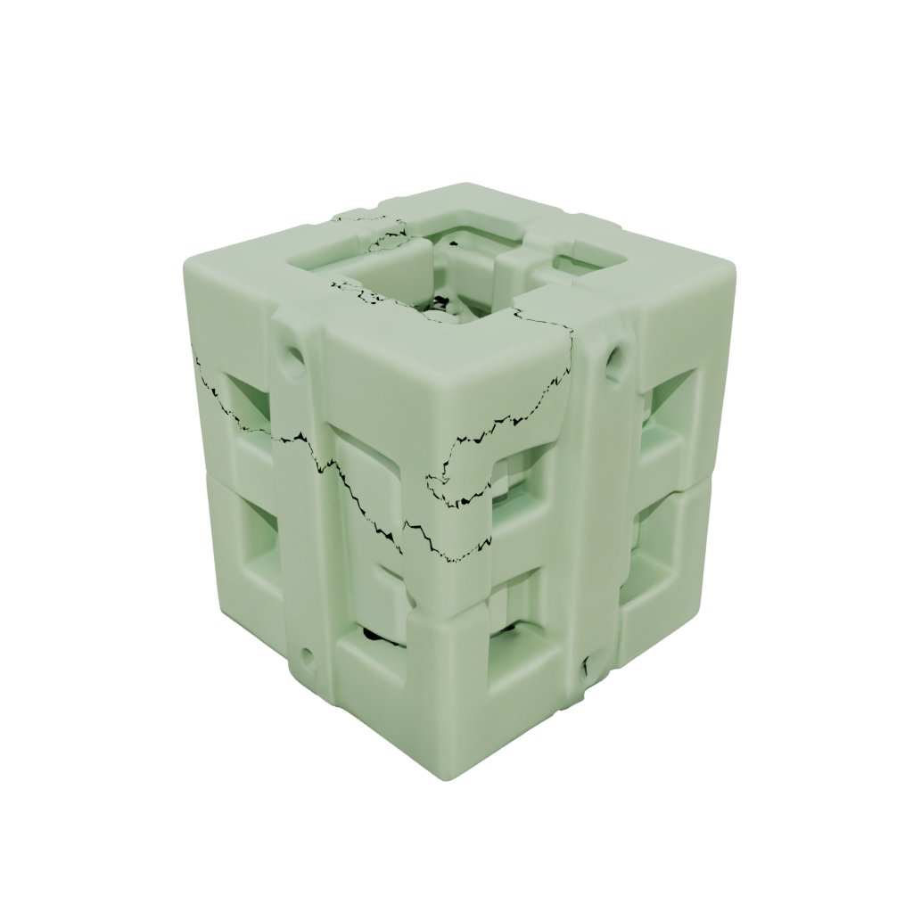 Glow Textured Folding Hinge Cube