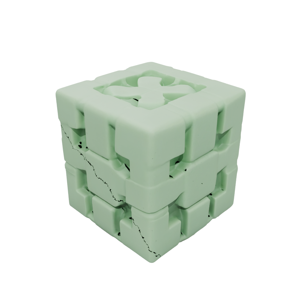 Glow Textured Infinity Flip Cube