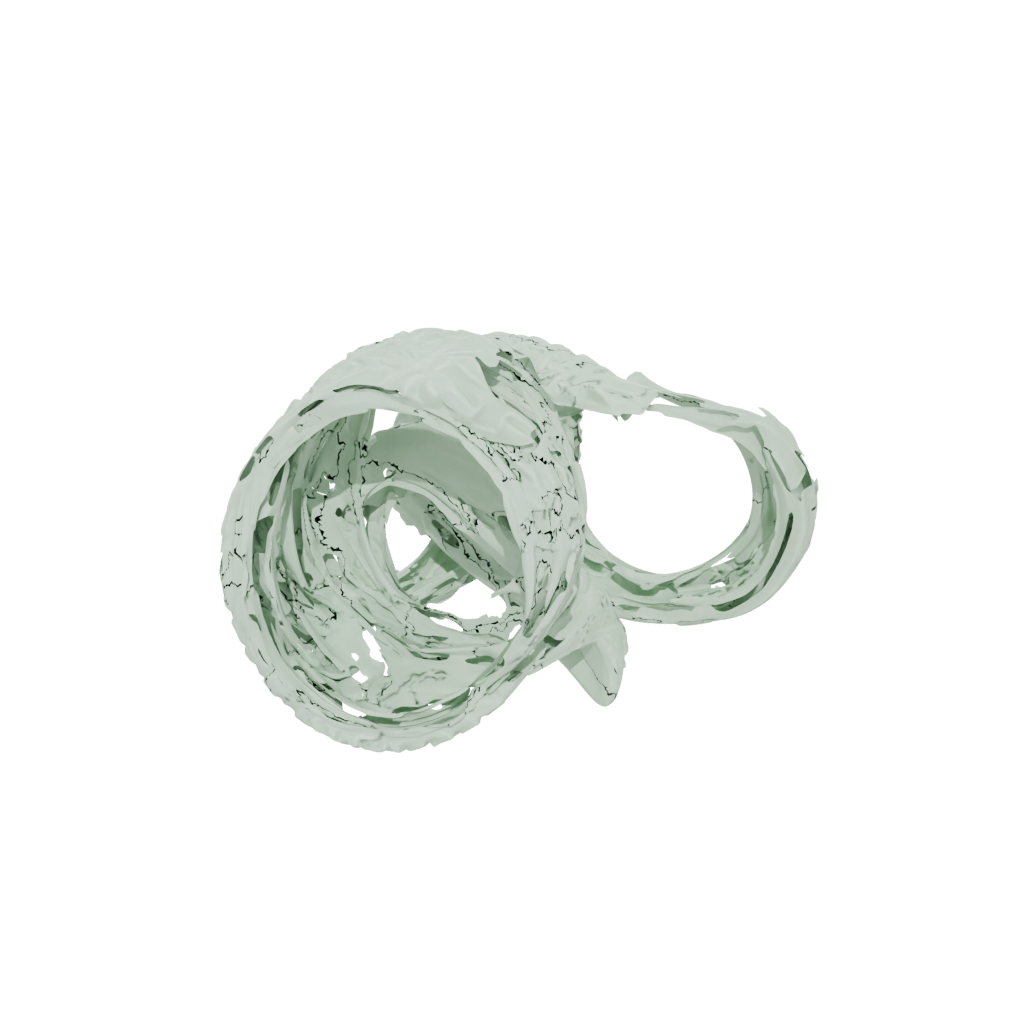 Glow Textured Nested Rotating Rings