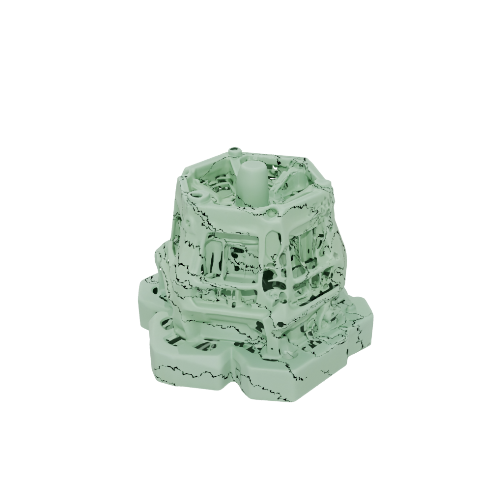 Glow Textured Rolling Hex Spinner