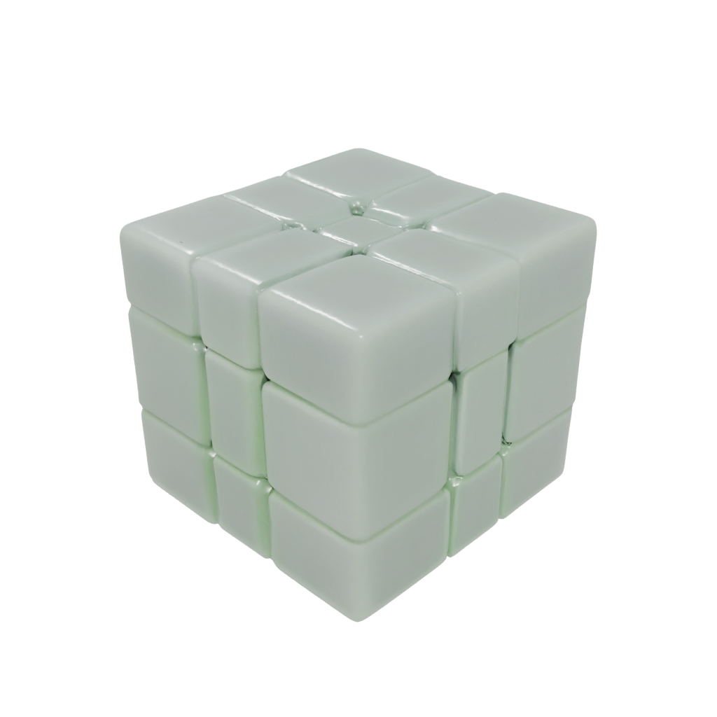 Glow Textured Slide-Puzzle Cube