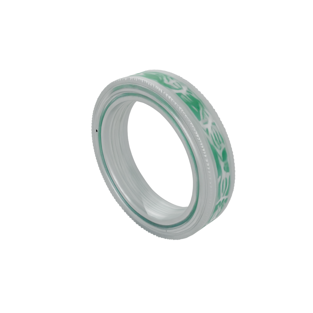 Glow Textured Spinning Coin Ring