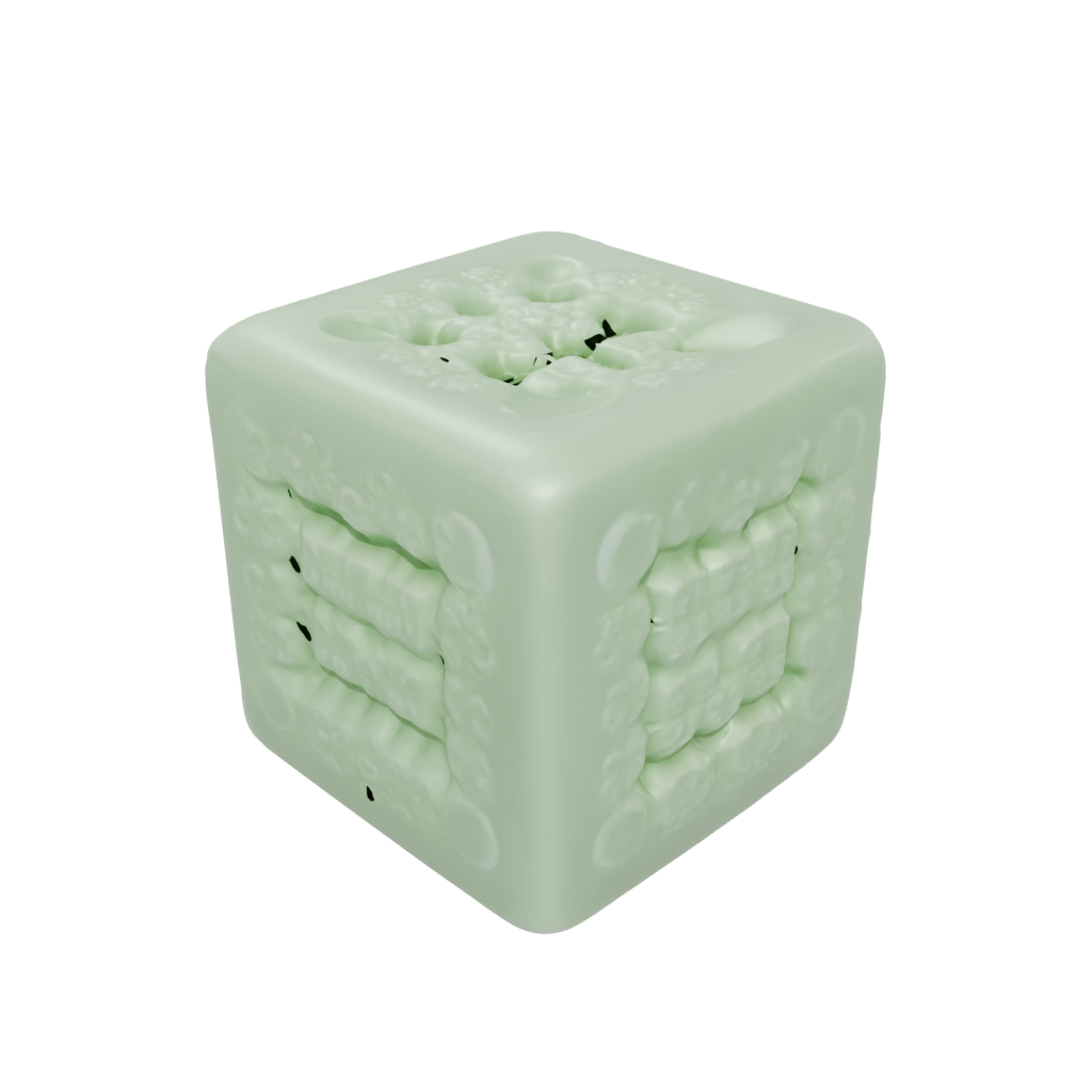Glow Textured Squeeze Stress Cube