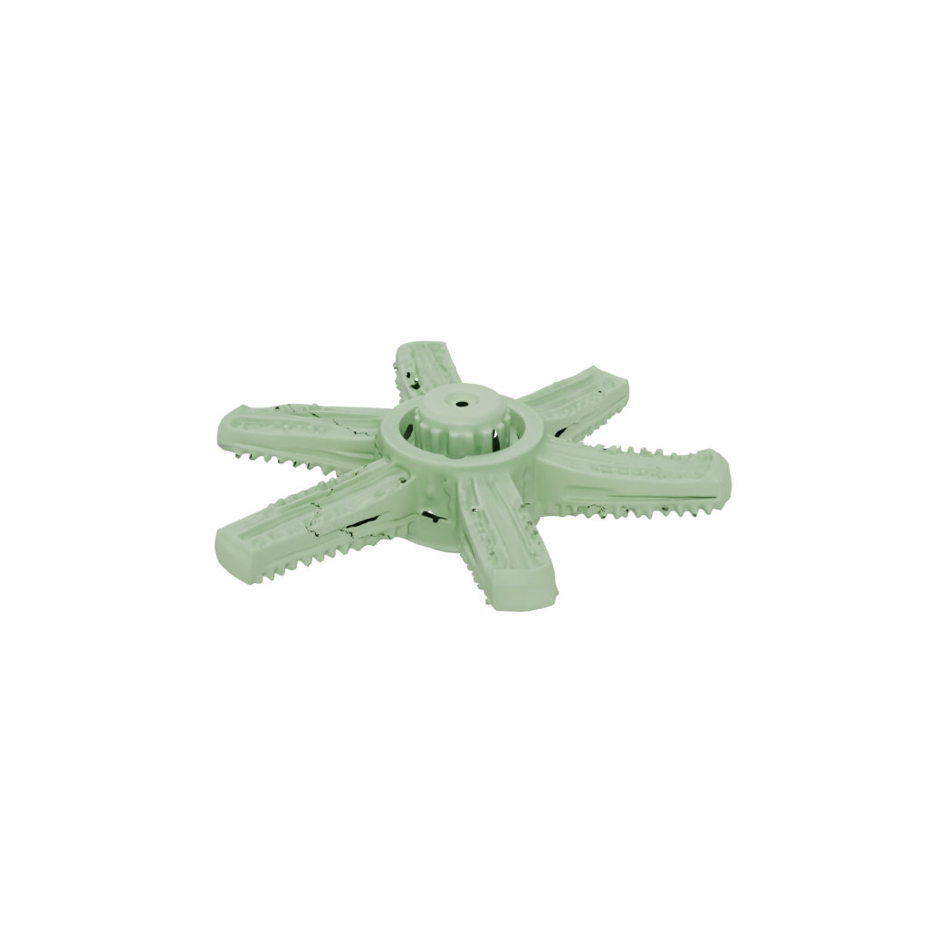Glow Textured Three-Prong Spinner
