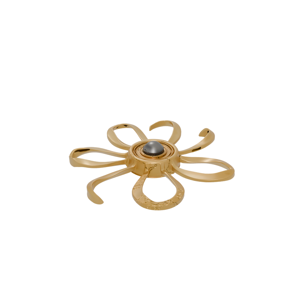 Gold Pocket Articulated Gyroscope Spinner