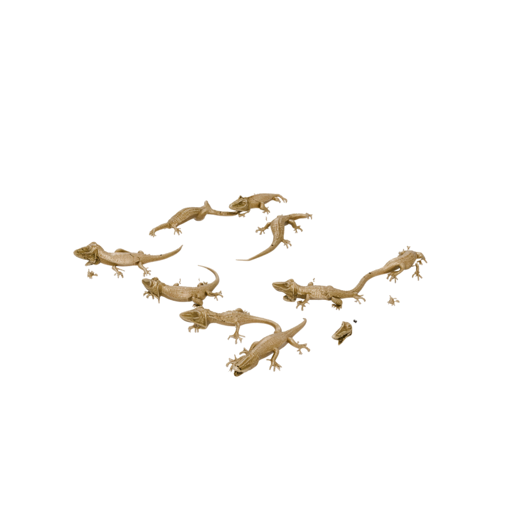 Gold Pocket Articulated Lizard