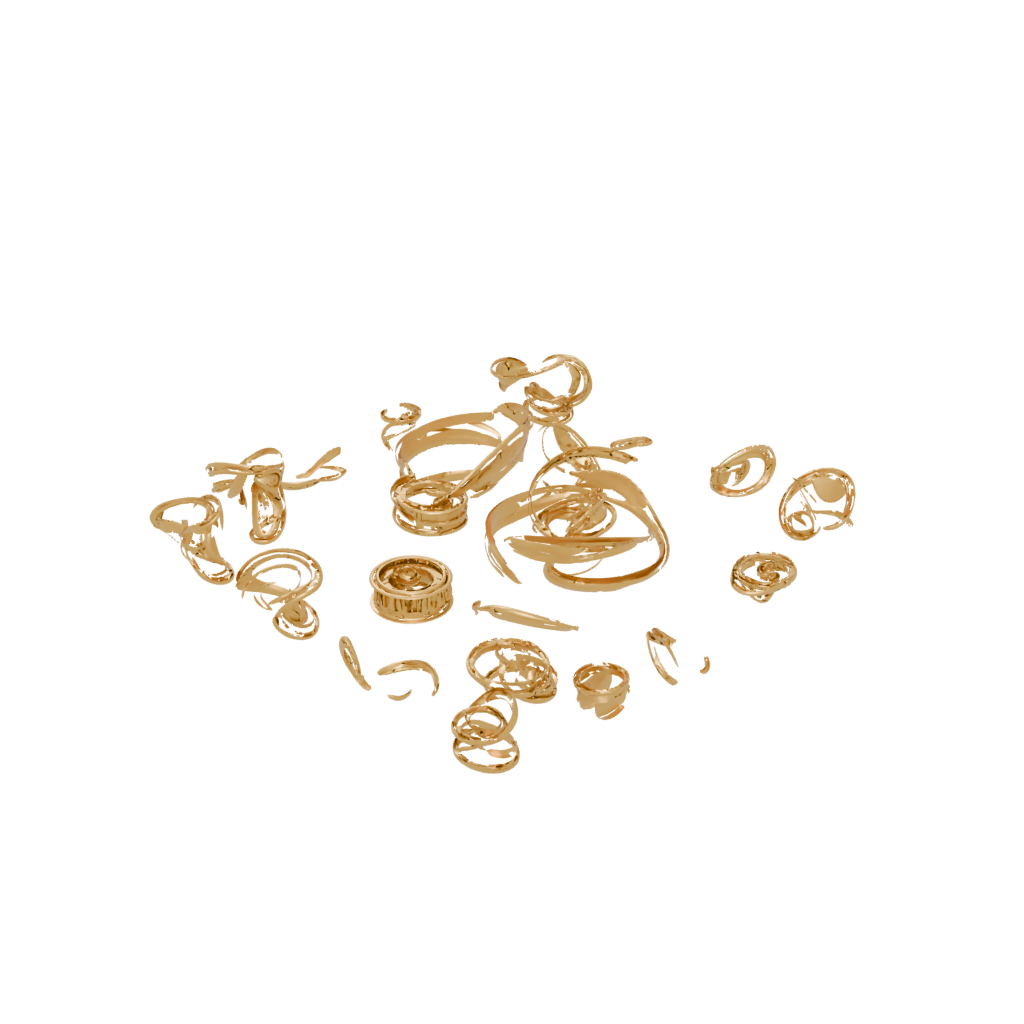 Gold Pocket Rolling Ball Track Coin