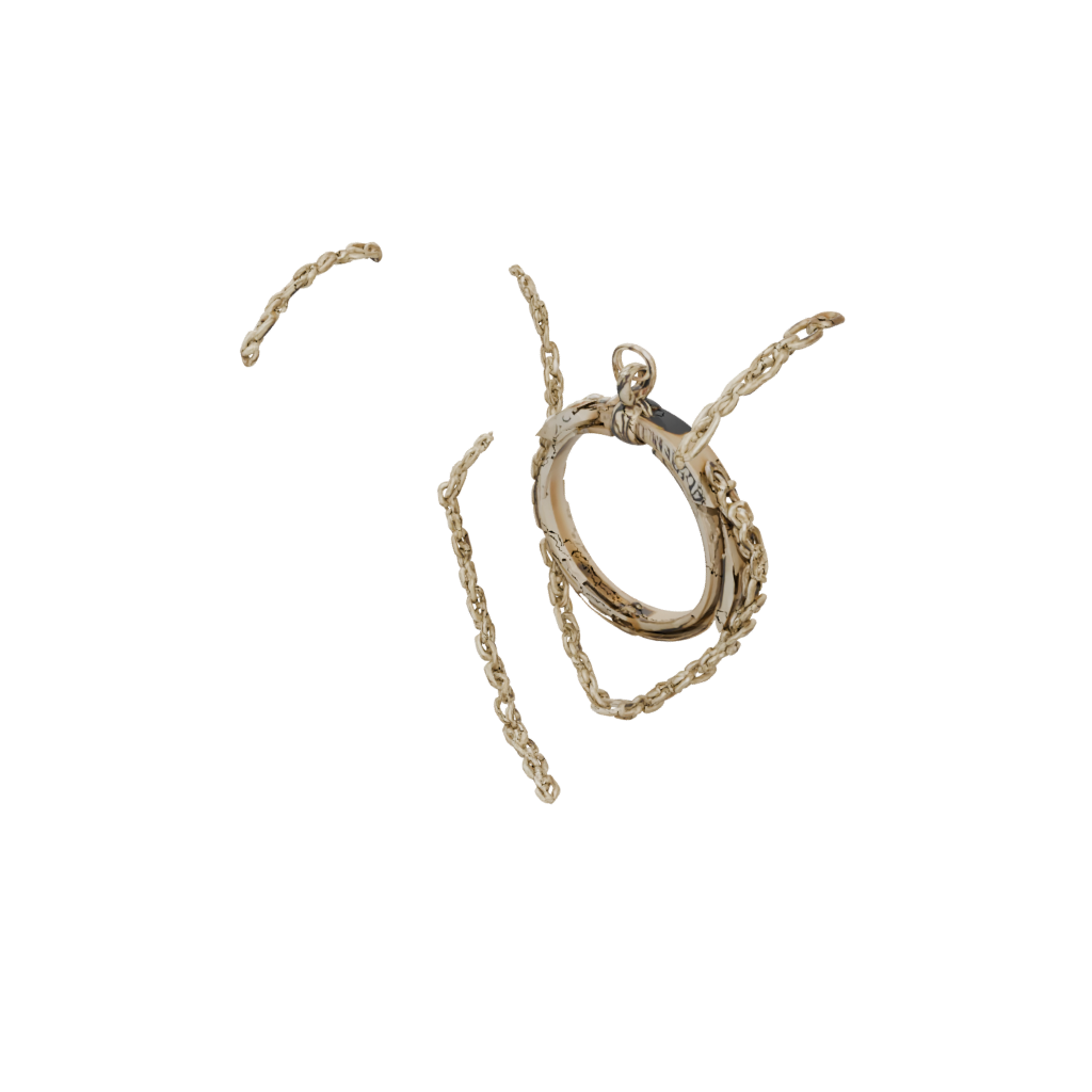 Gold Pocket Sensory Chain Ring