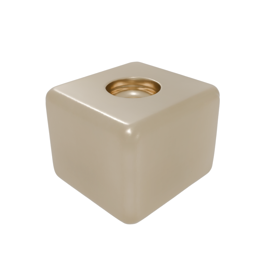 Gold Pocket Squeeze Stress Cube