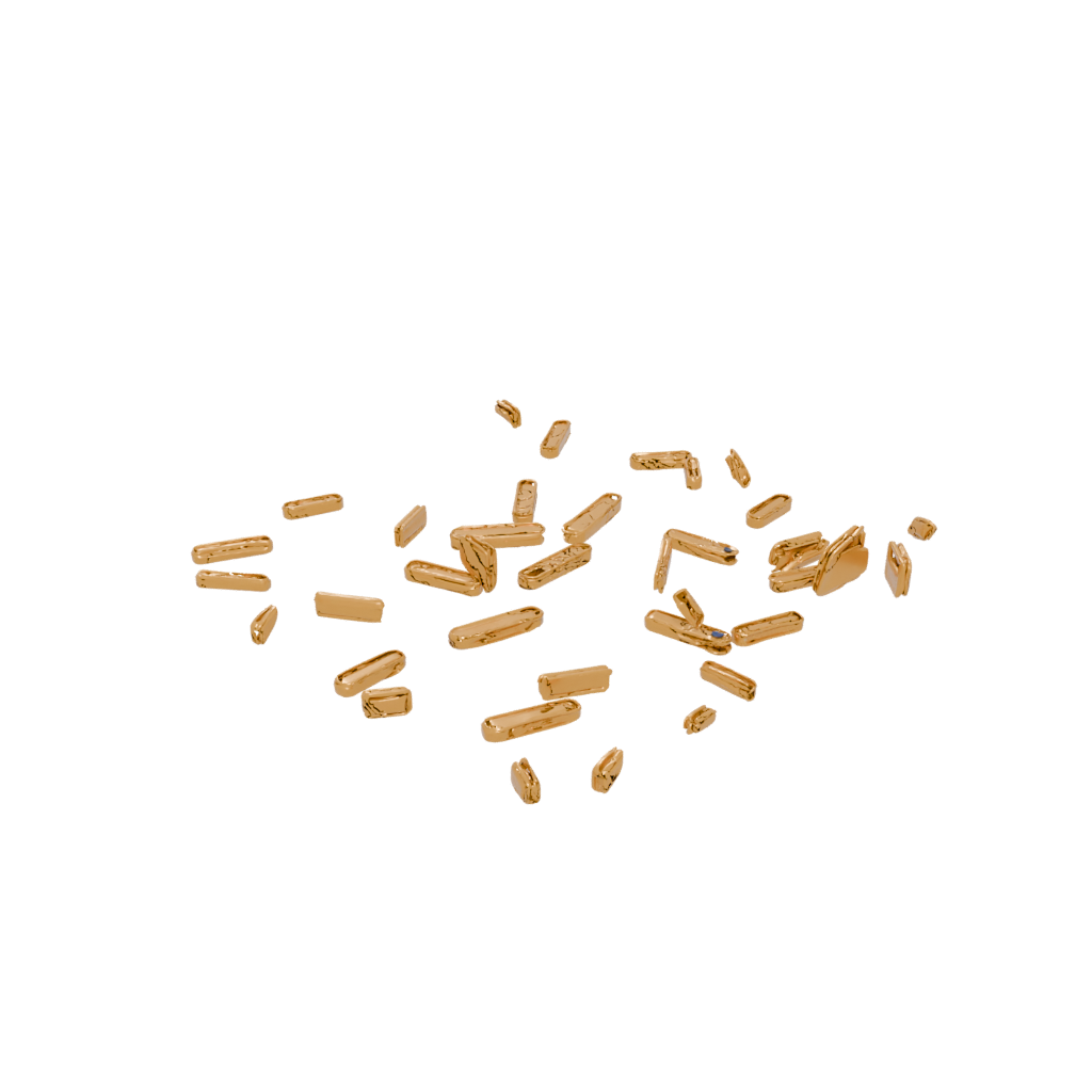 Gold Pocket Tri-Bar Flip Toy