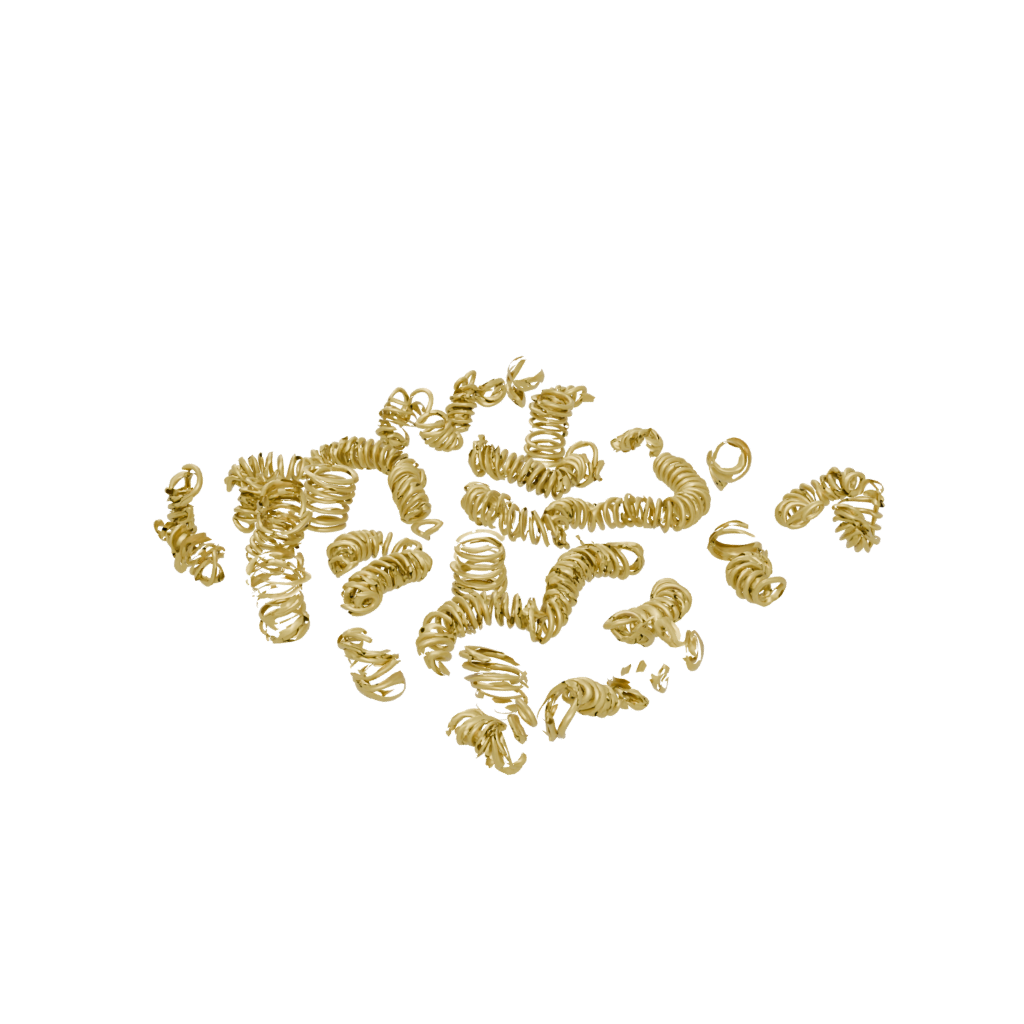 Gold Big Compression Spring Toy