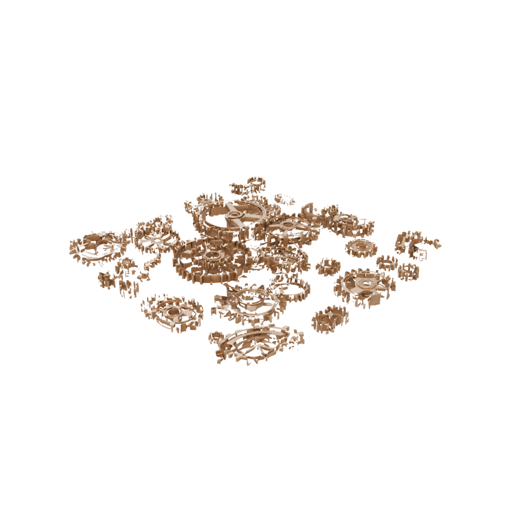 Gold Big Gear-Train Fidget