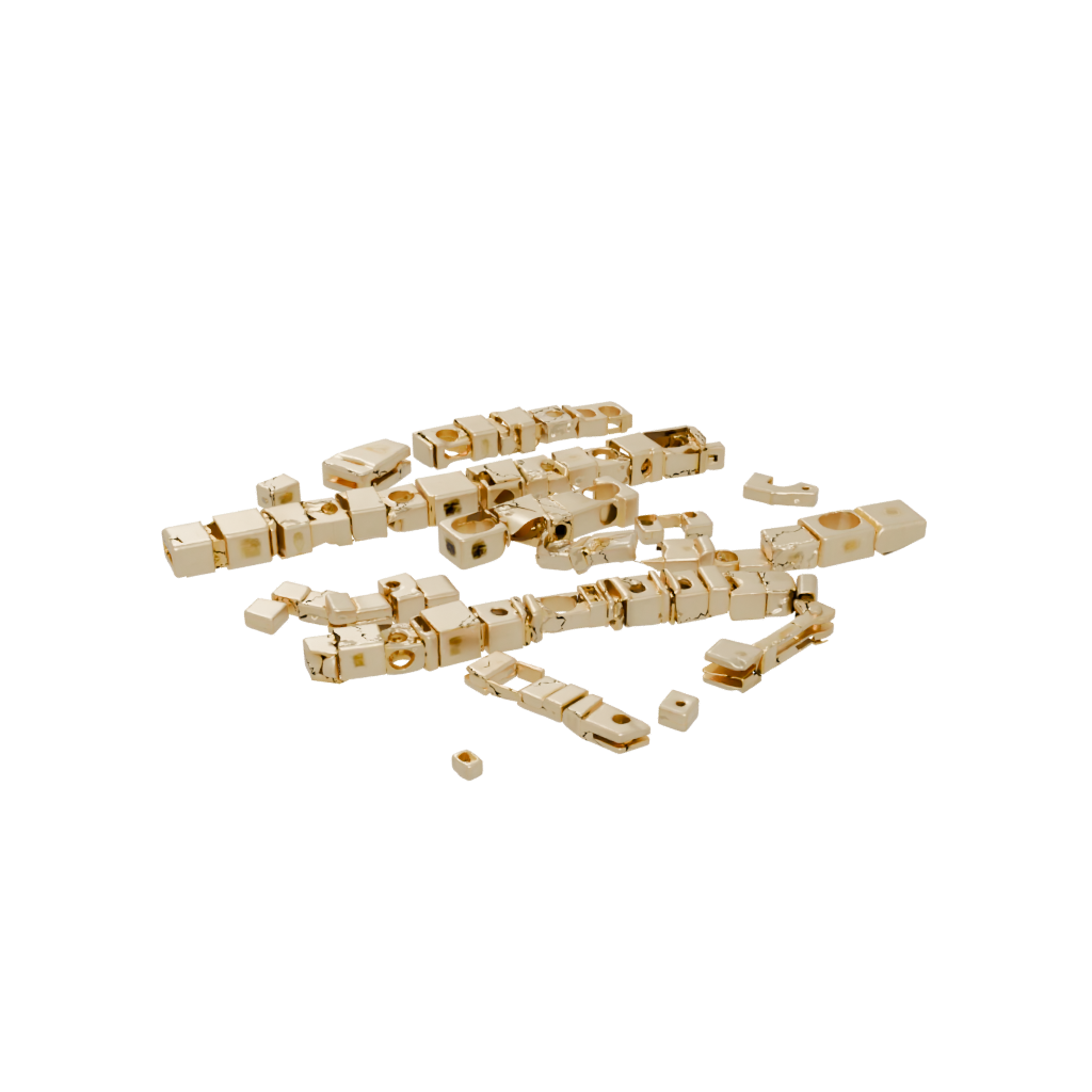 Gold Big Pivot Domino Chain