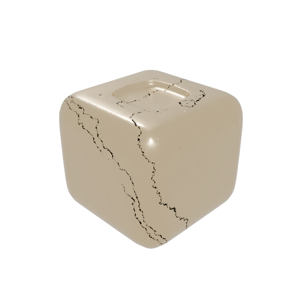 Gold Big Squeeze Stress Cube