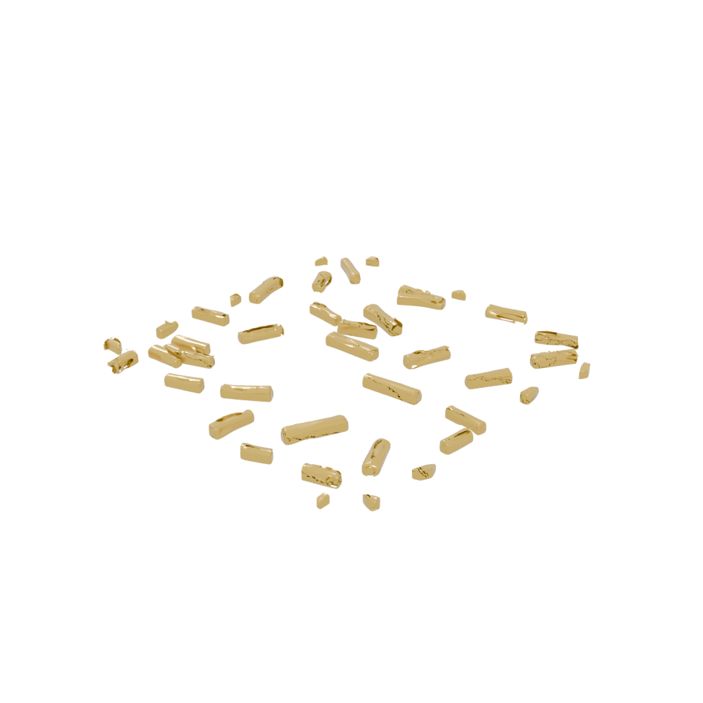 Gold Big Tri-Bar Flip Toy