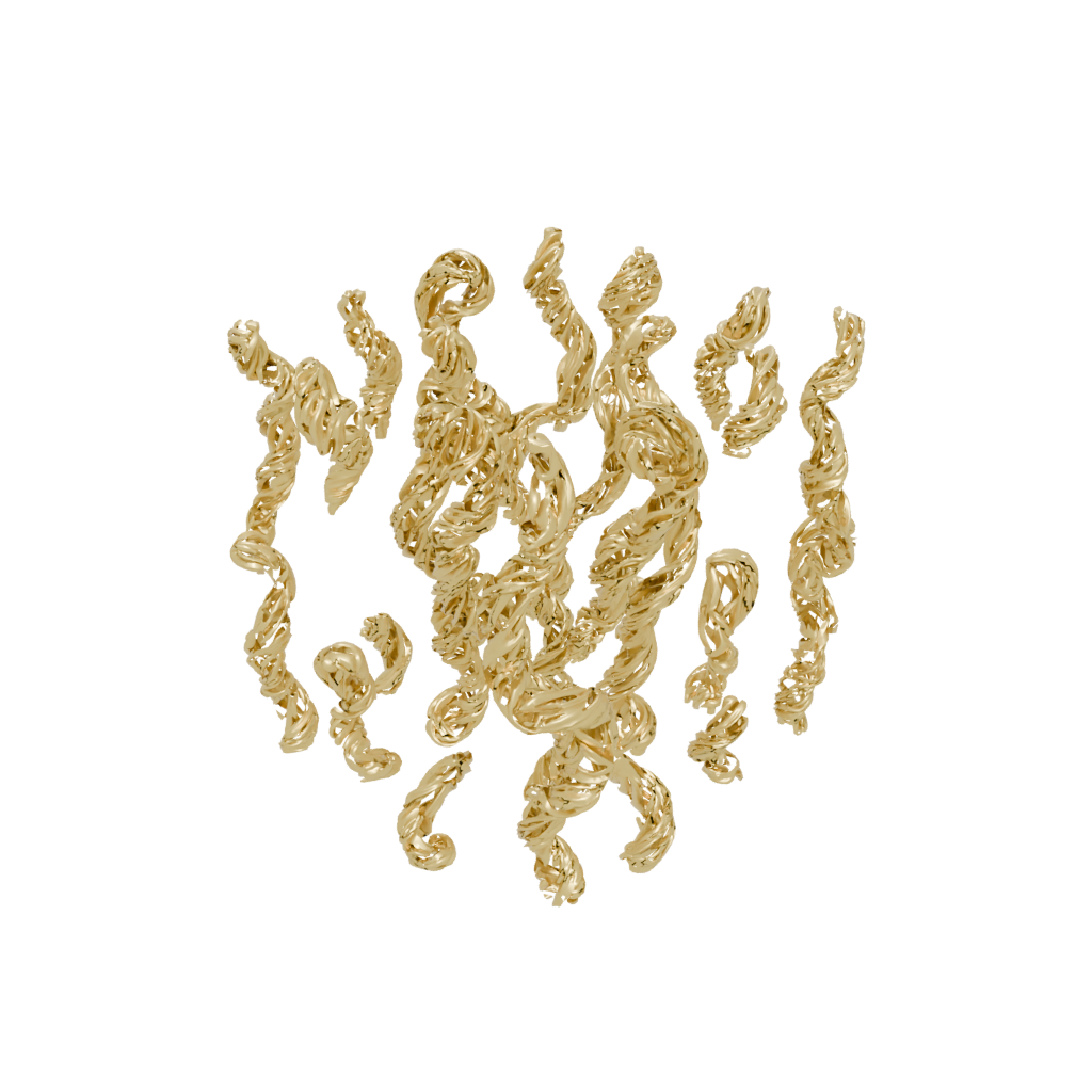 Gold Big Twisty Helix Toy