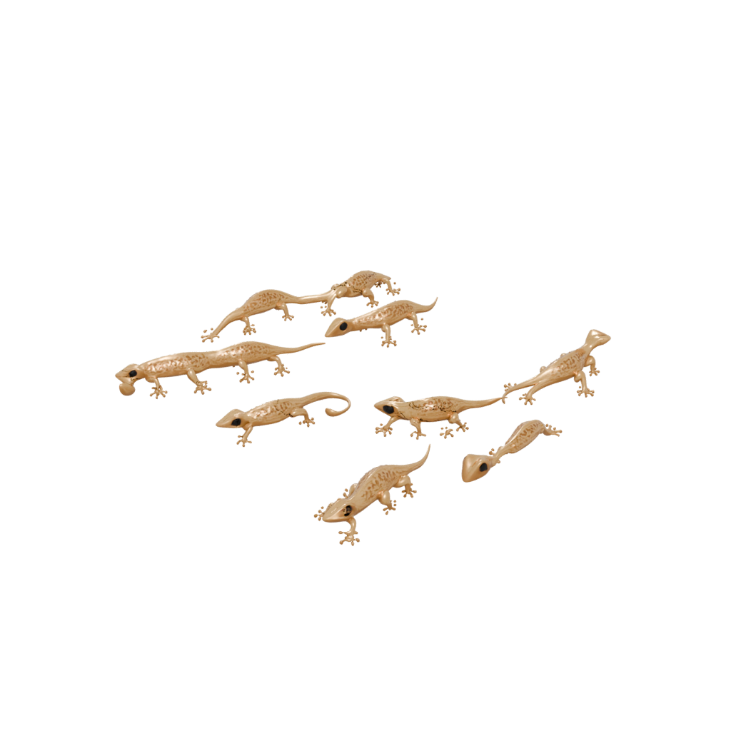 Gold Soft Articulated Gecko