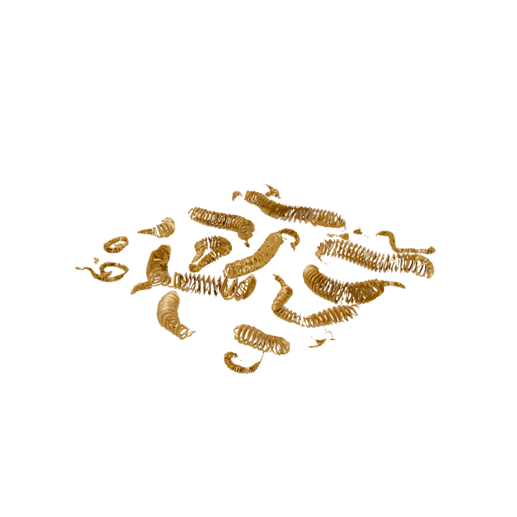 Gold Soft Articulated Millipede